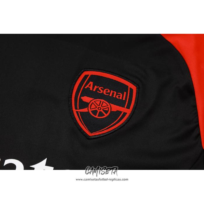 Chandal del Arsenal 2024-2025 Manga Corta Negro - Pantalon Corto